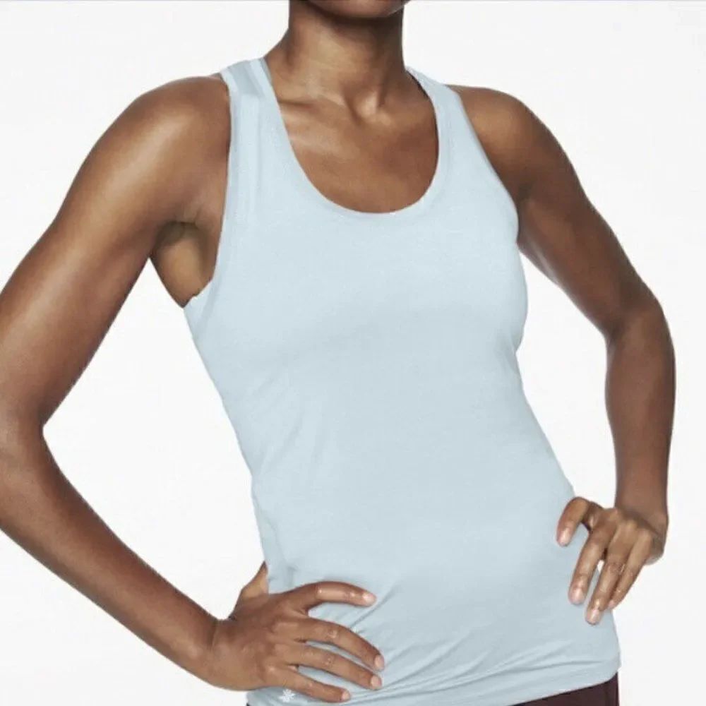 Athleta Limitless Keyhole Tank Ethereal Blue